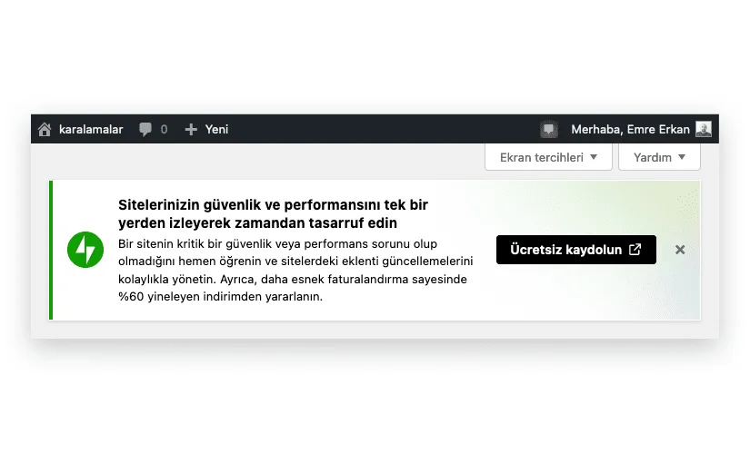 (Sinir Bozucu) Jetpack reklamlarını kapatma